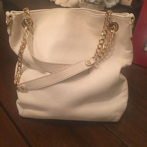 MICHAEL KORS WHITE LEATHER PURSE